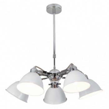 Distribuidor - Lâmpadas Diversas | Lâmpadas Modernas | LAMPARA BURI 5XE27 BLANCO/CROMO REGX52X52 CM Ref: 143155001